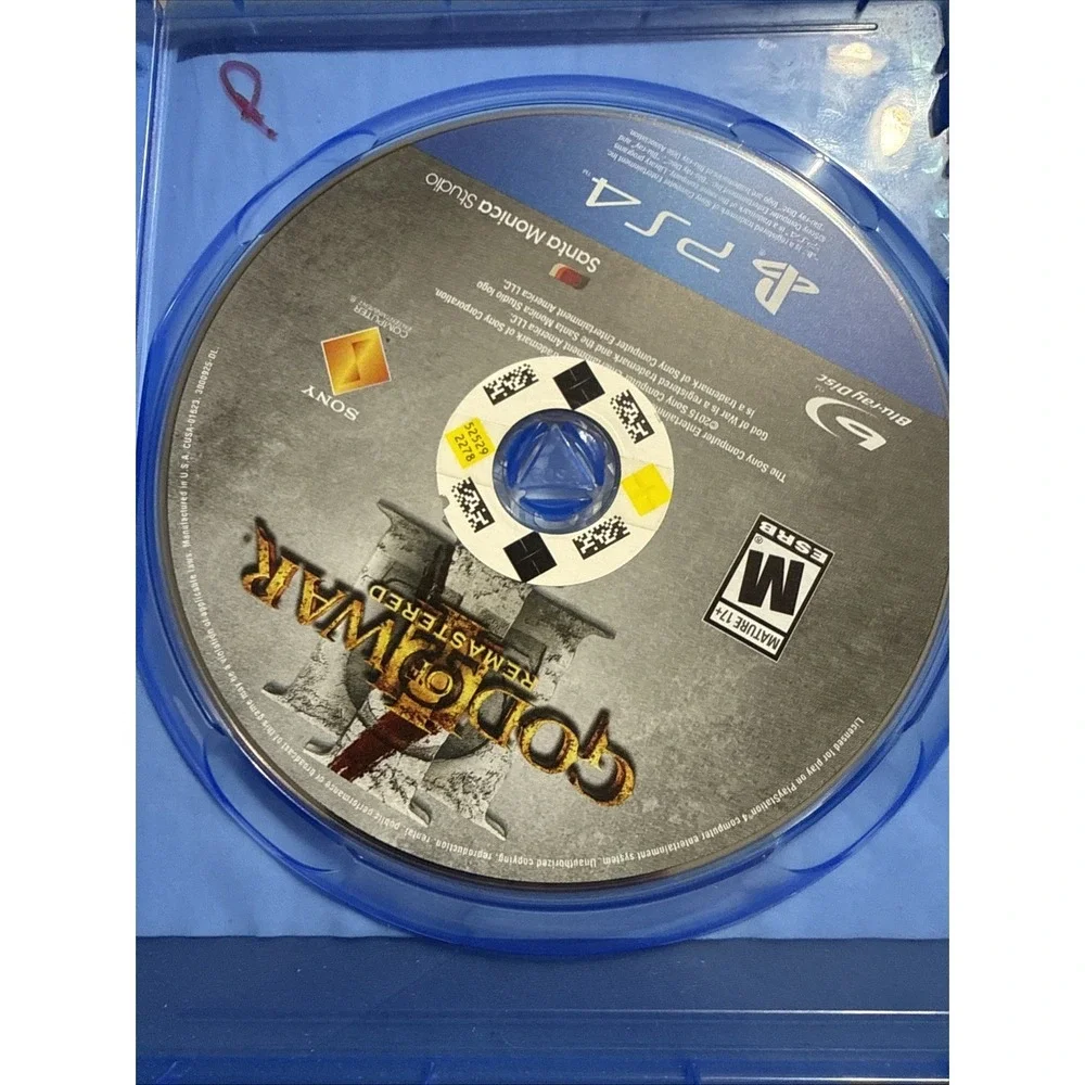 God Of War Three Remastered Sony Playstation 4 Without Original Box
